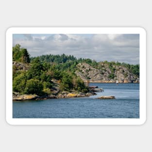 Hakefjord Landscape, Sweden Sticker